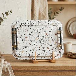 Wooden Tray Set 2 Pcs